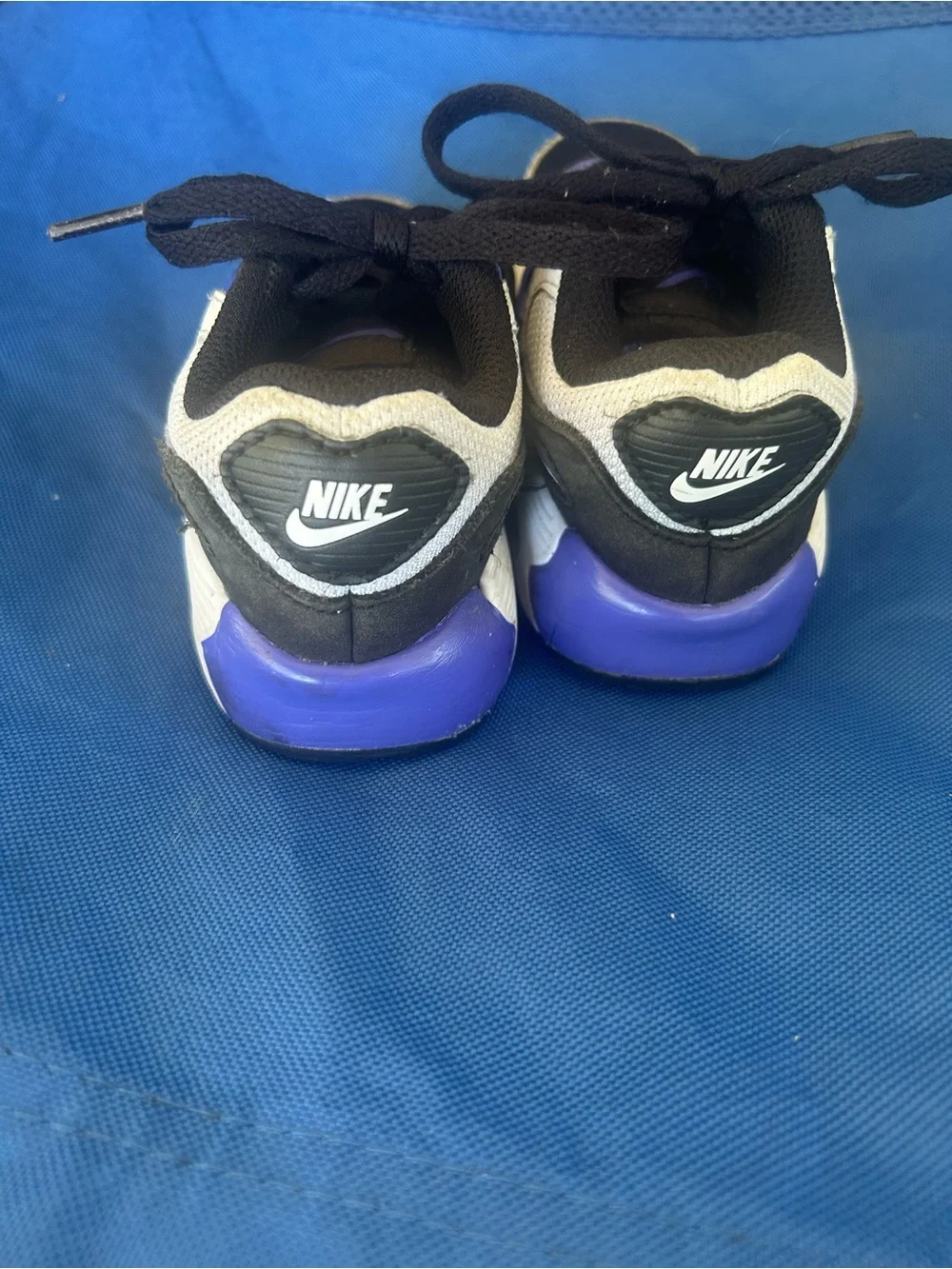 Nike Kids Sneakers in Black, White & Purple